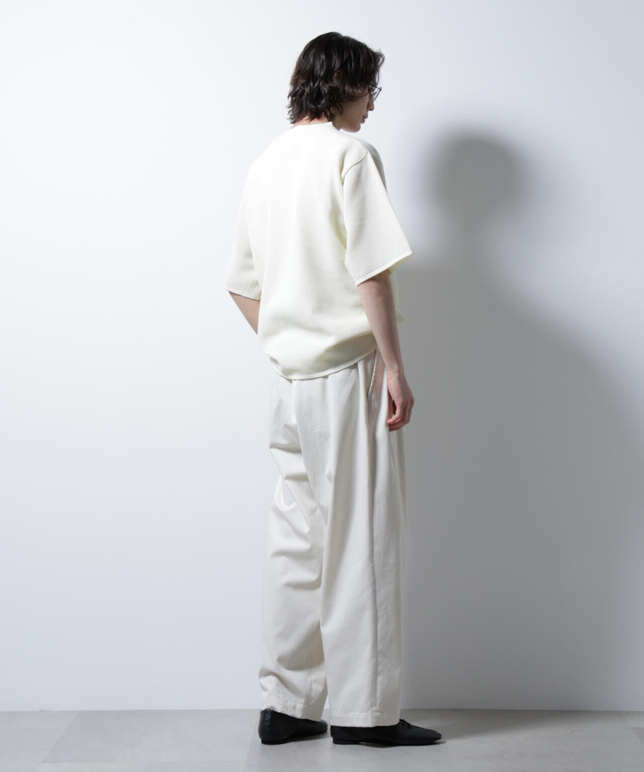 スポンディッシュ メッシュ クルーネックニットTEE