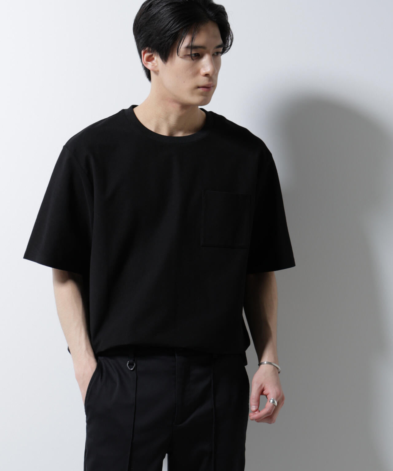 「MC」coveross(R)ツイル調 冷感プレーティング天竺 ポケットTシャツ