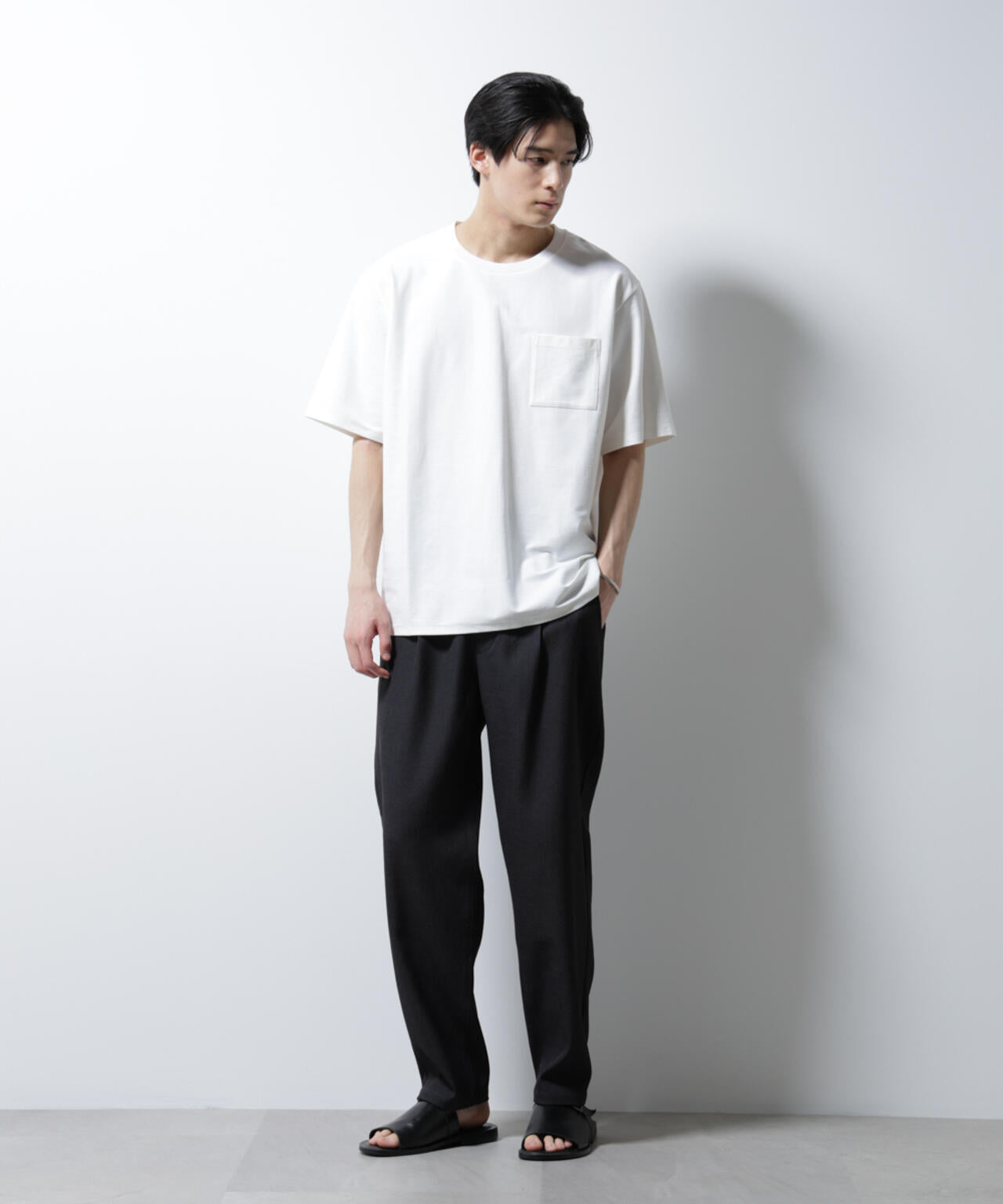 「MC」coveross(R)ツイル調 冷感プレーティング天竺 ポケットTシャツ
