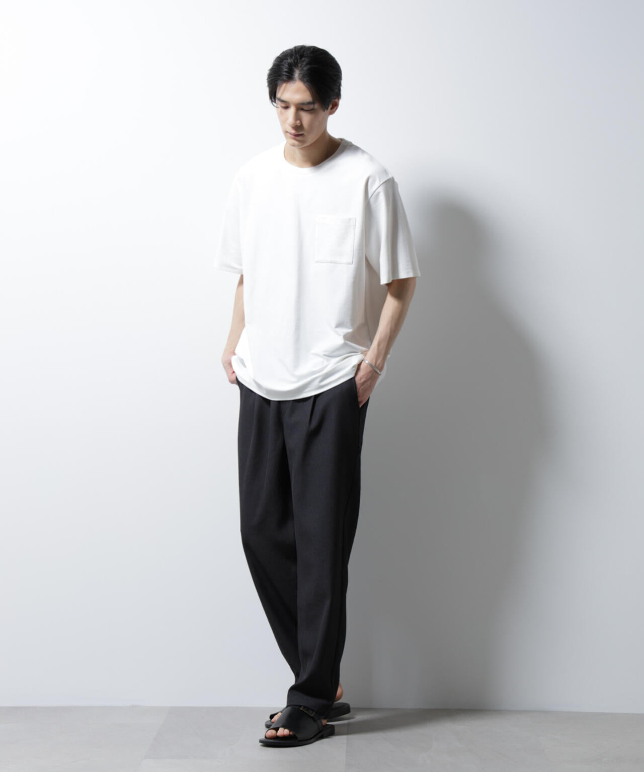 「MC」coveross(R)ツイル調 冷感プレーティング天竺 ポケットTシャツ