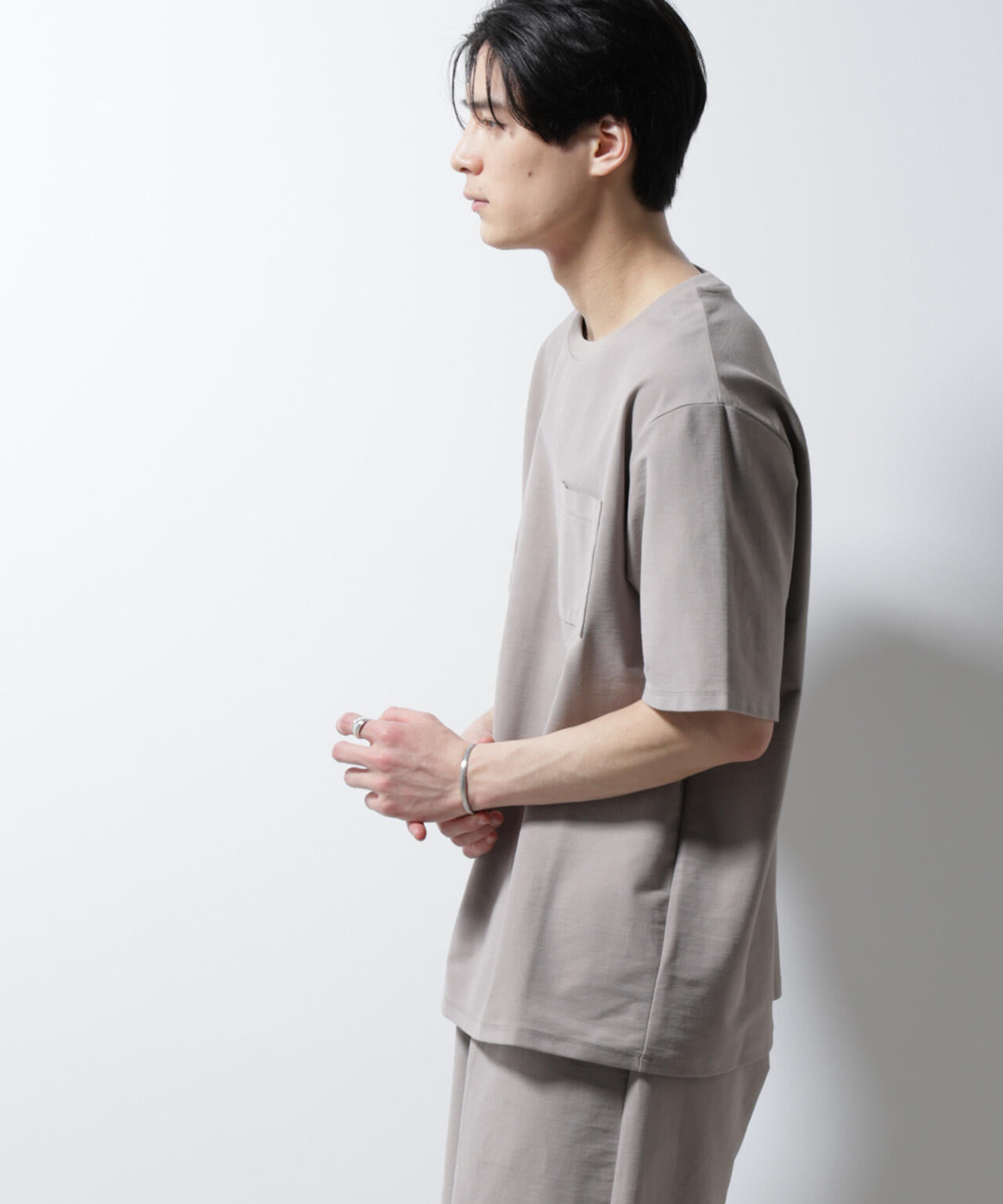 「MC」coveross(R)ツイル調 冷感プレーティング天竺 ポケットTシャツ