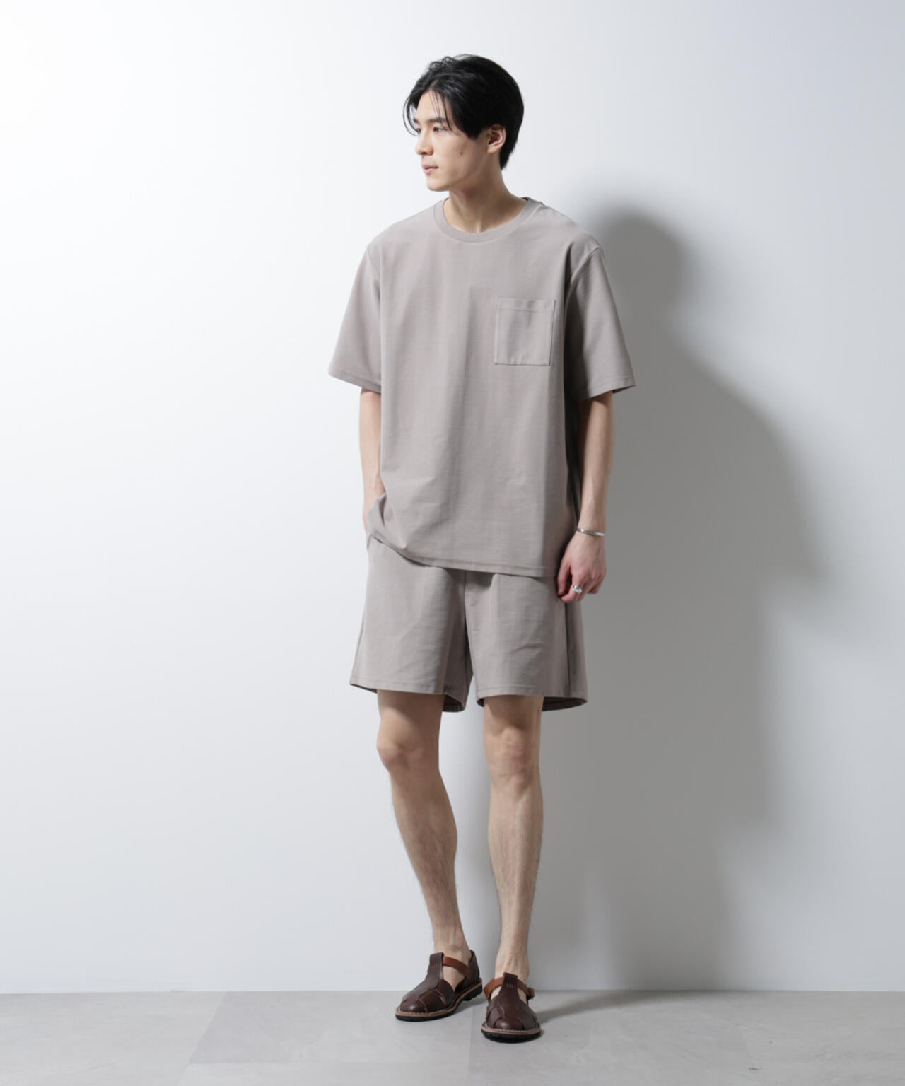 「MC」coveross(R)ツイル調 冷感プレーティング天竺 ポケットTシャツ
