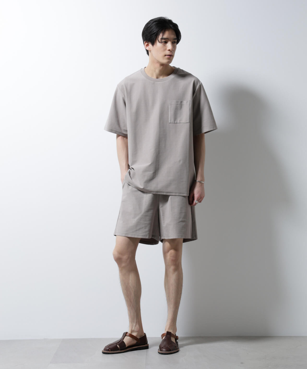 「MC」coveross(R)ツイル調 冷感プレーティング天竺 ポケットTシャツ