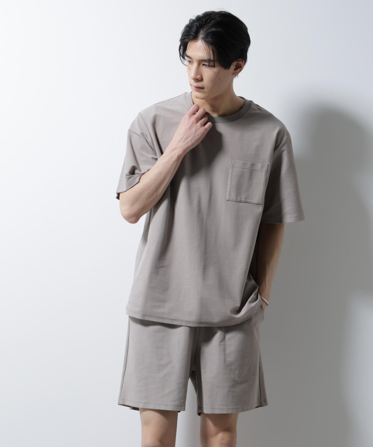 「MC」coveross(R)ツイル調 冷感プレーティング天竺 ポケットTシャツ
