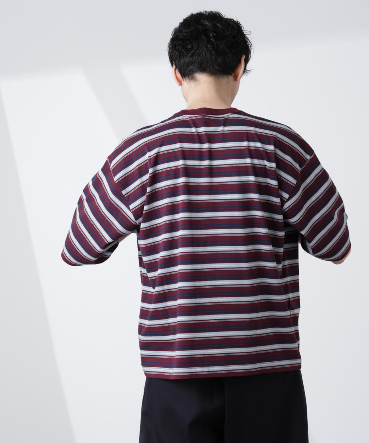 マイクロランダムボーダーTシャツ