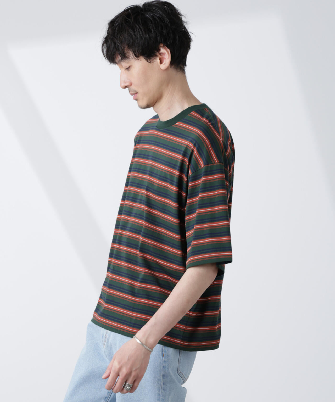 マイクロランダムボーダーTシャツ