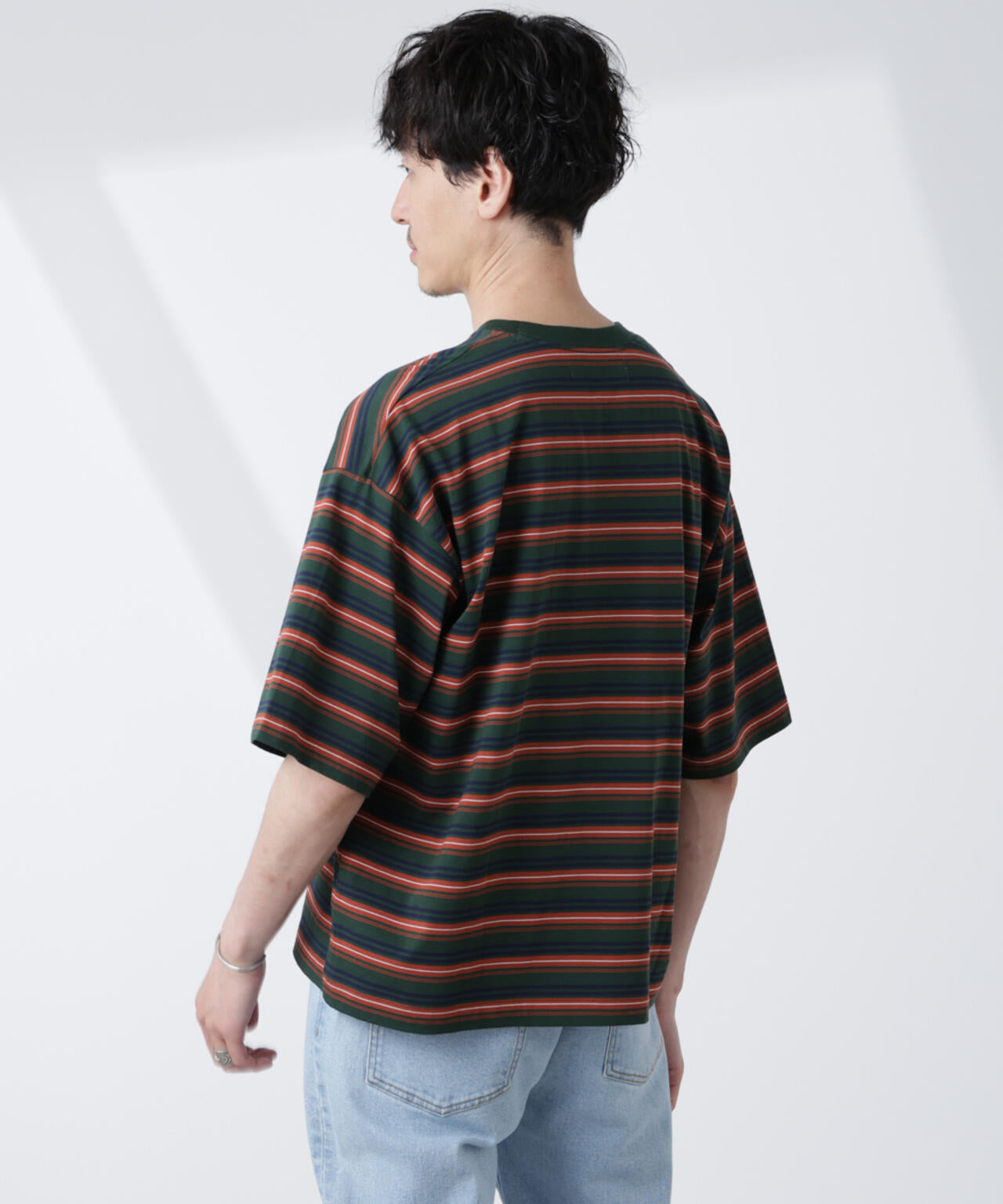 マイクロランダムボーダーTシャツ