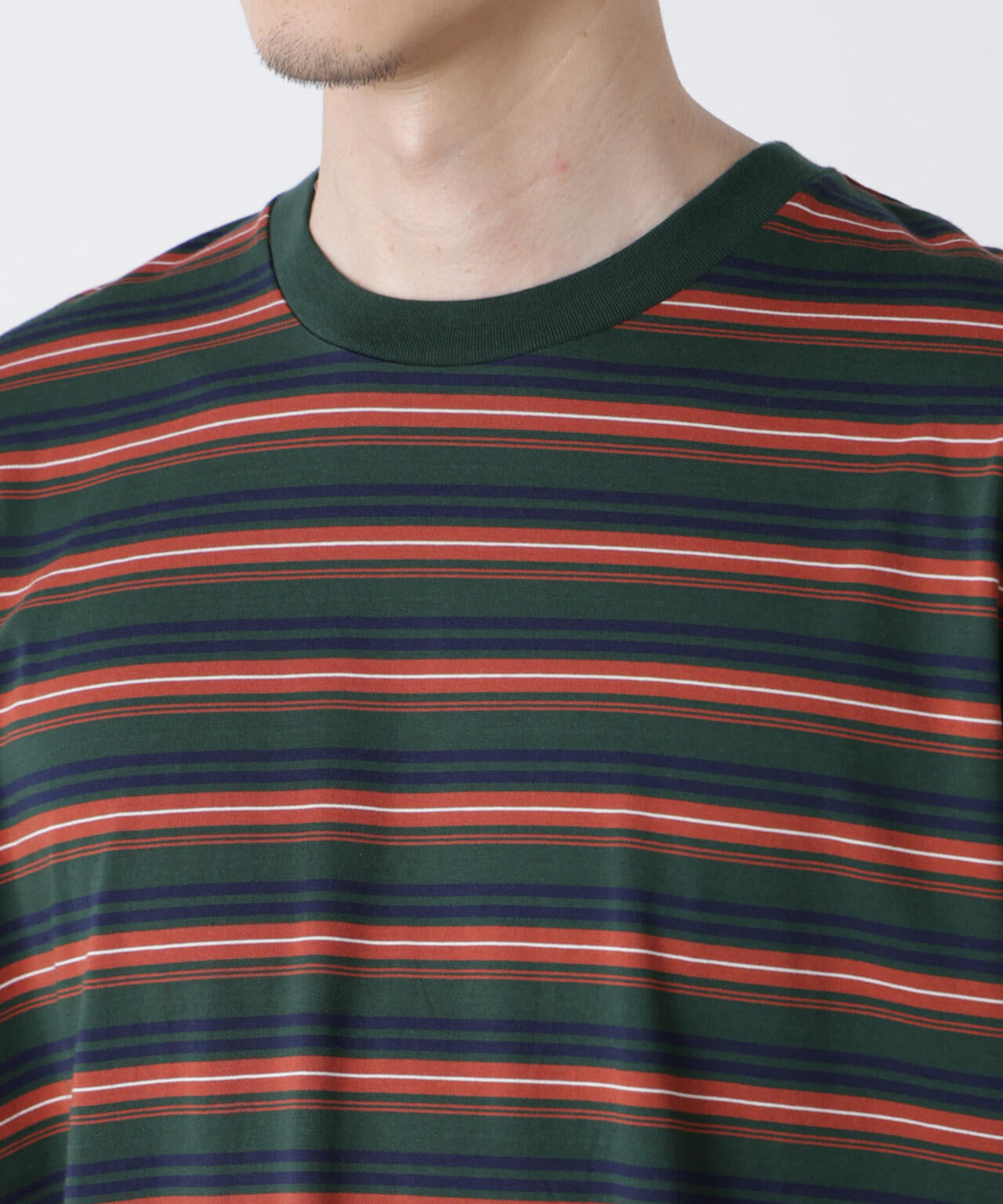 マイクロランダムボーダーTシャツ