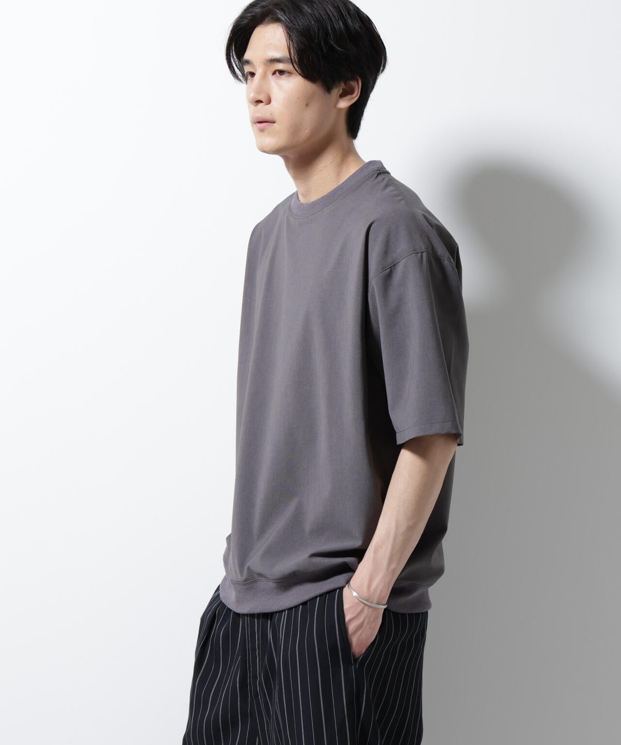 エアリーストレッチ布帛Tシャツ