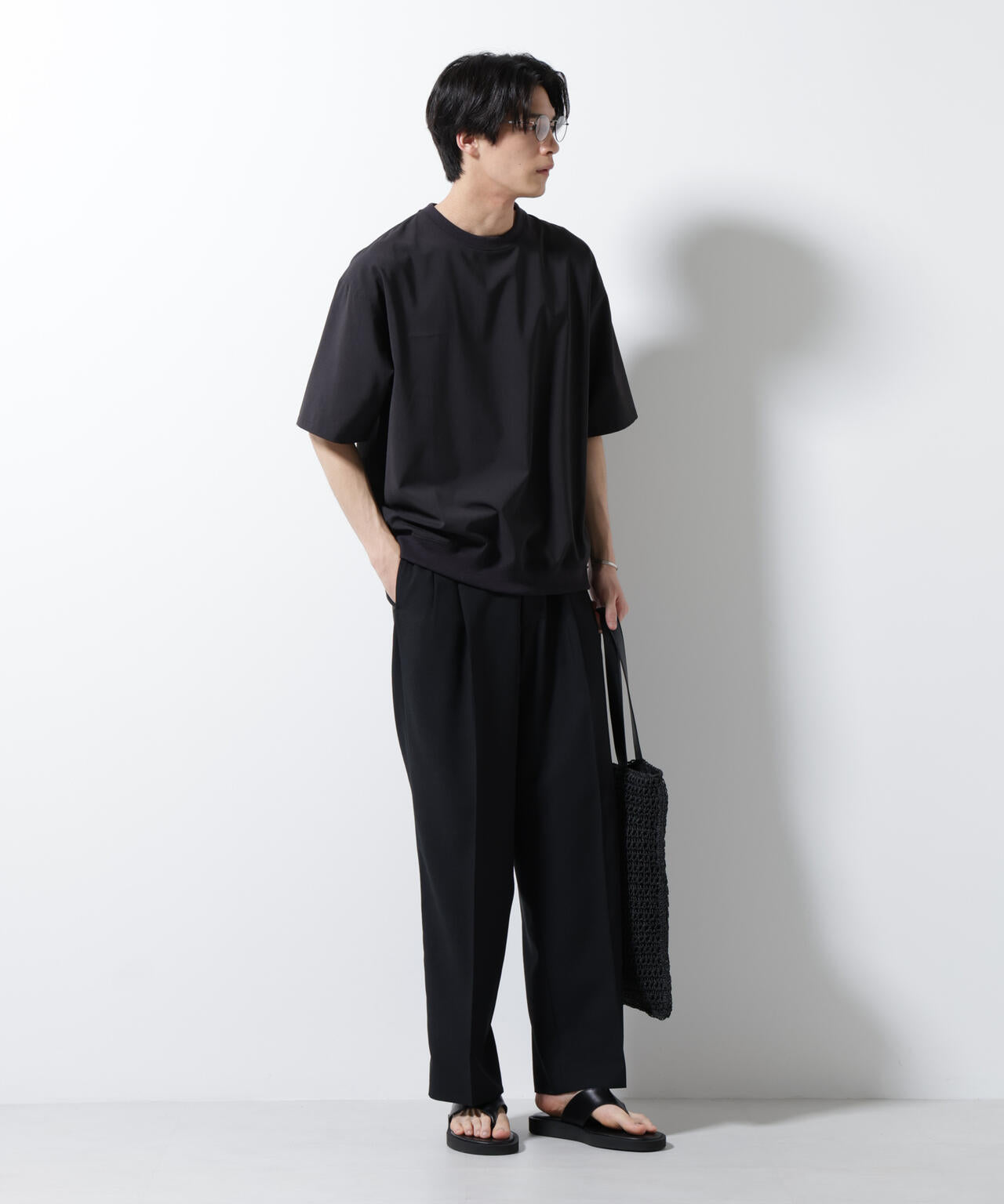 エアリーストレッチ布帛Tシャツ