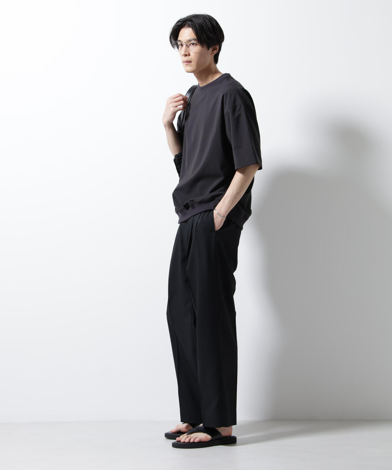 エアリーストレッチ布帛Tシャツ