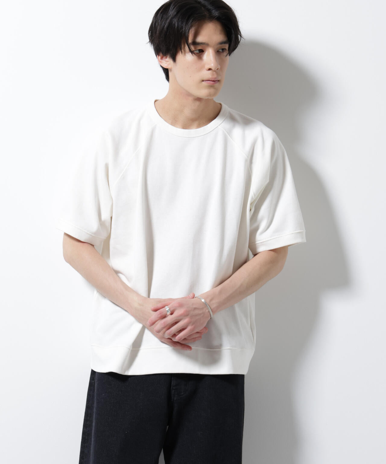 ヘビーウェイトコットンラグランスリーブTシャツ
