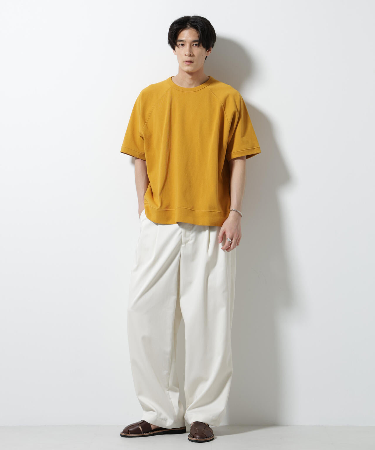 ヘビーウェイトコットンラグランスリーブTシャツ