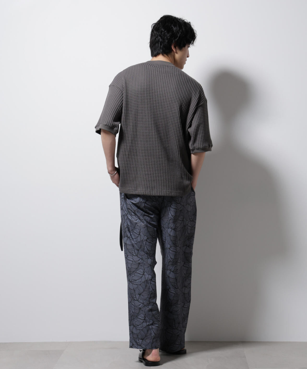 オニワッフルビッグTシャツ 五分袖