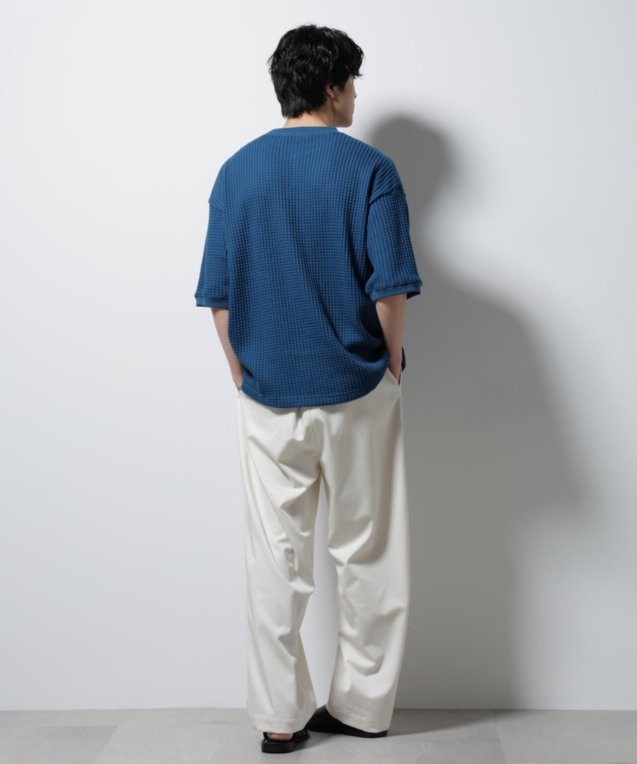 オニワッフルビッグTシャツ 五分袖