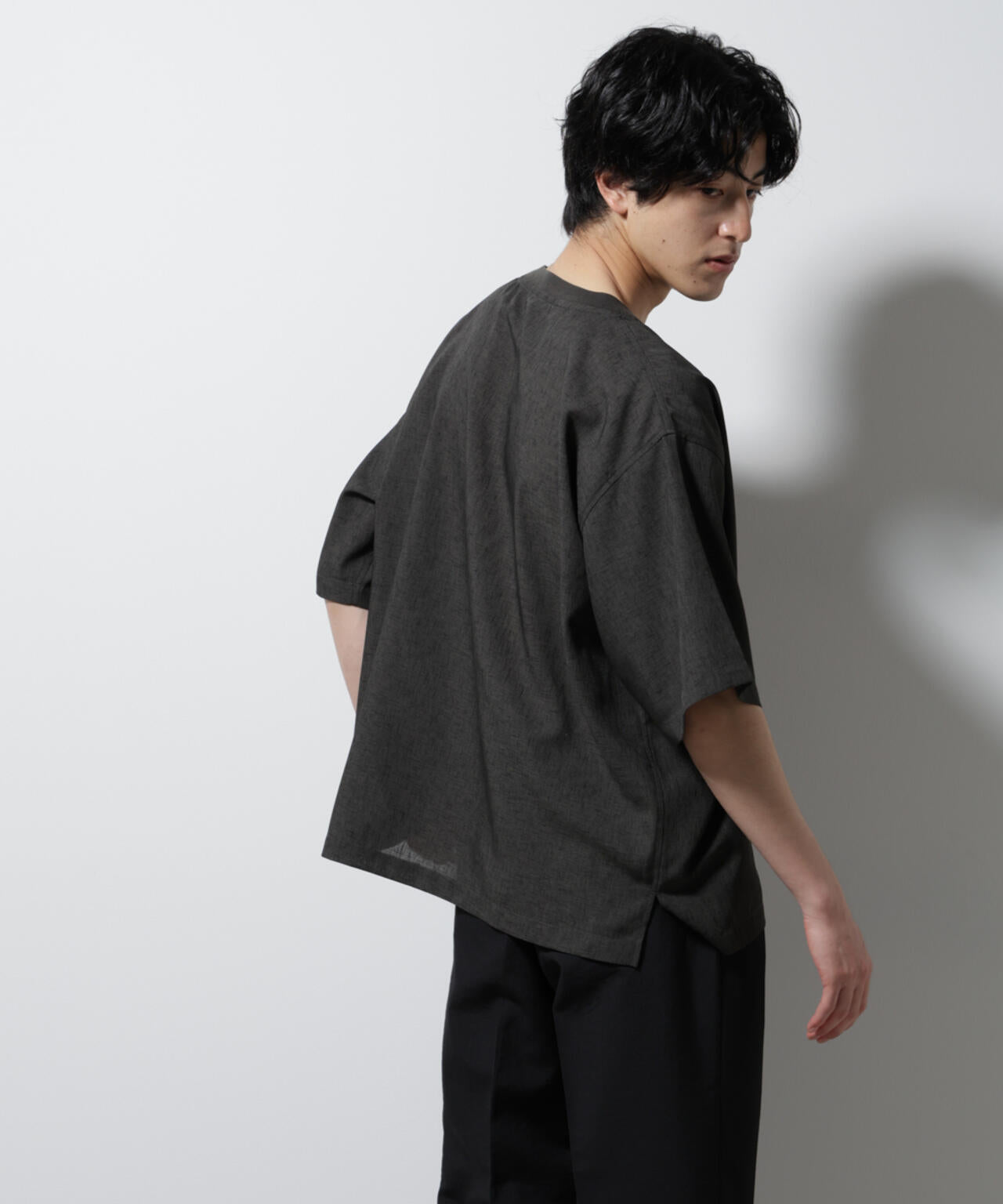 テックリネン布帛Tシャツ 半袖