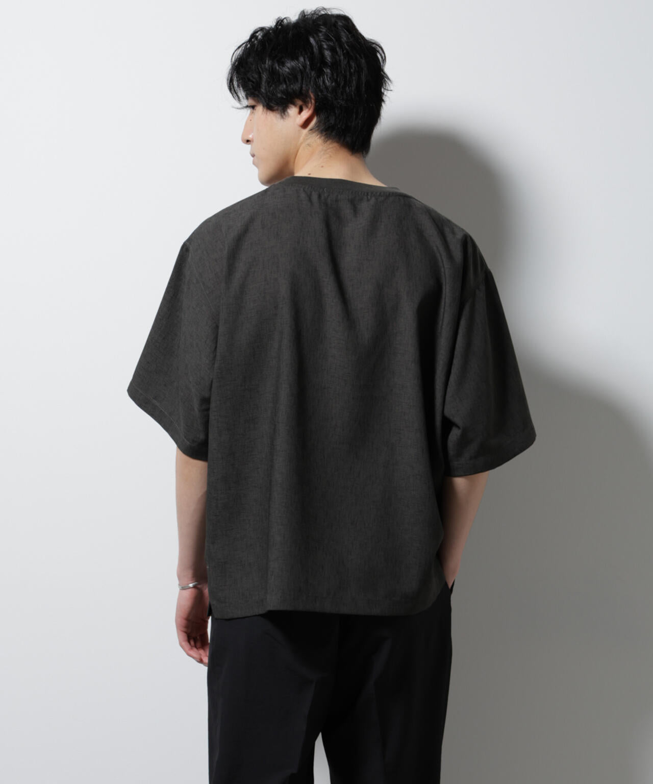 テックリネン布帛Tシャツ 半袖
