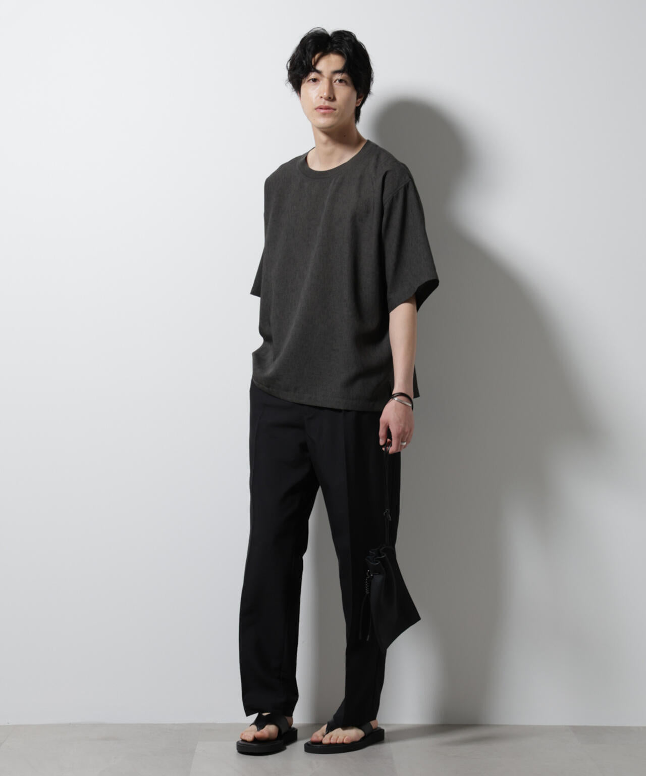 テックリネン布帛Tシャツ 半袖