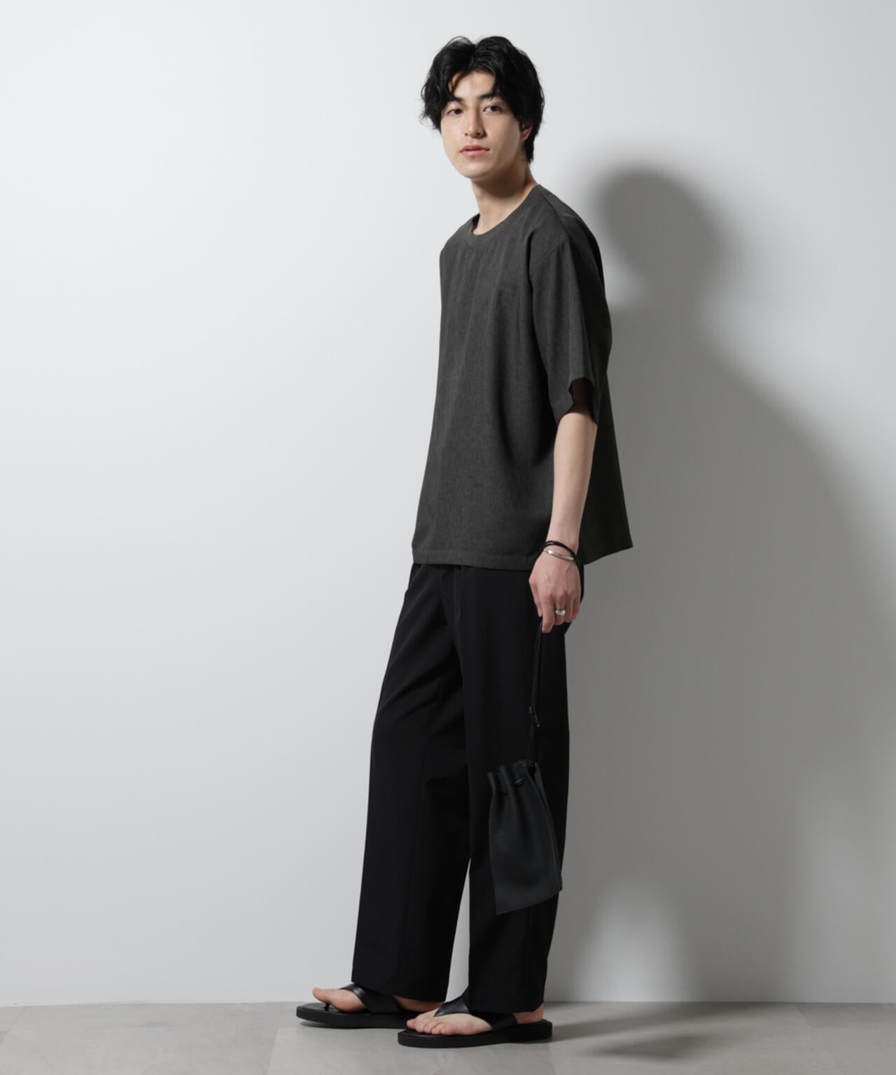 テックリネン布帛Tシャツ 半袖