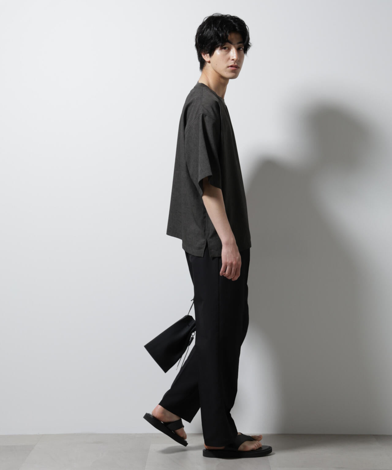テックリネン布帛Tシャツ 半袖