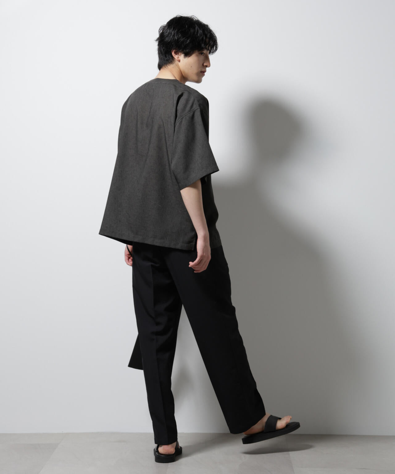 テックリネン布帛Tシャツ 半袖