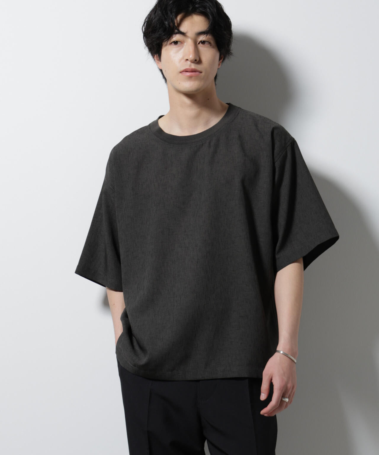 テックリネン布帛Tシャツ 半袖