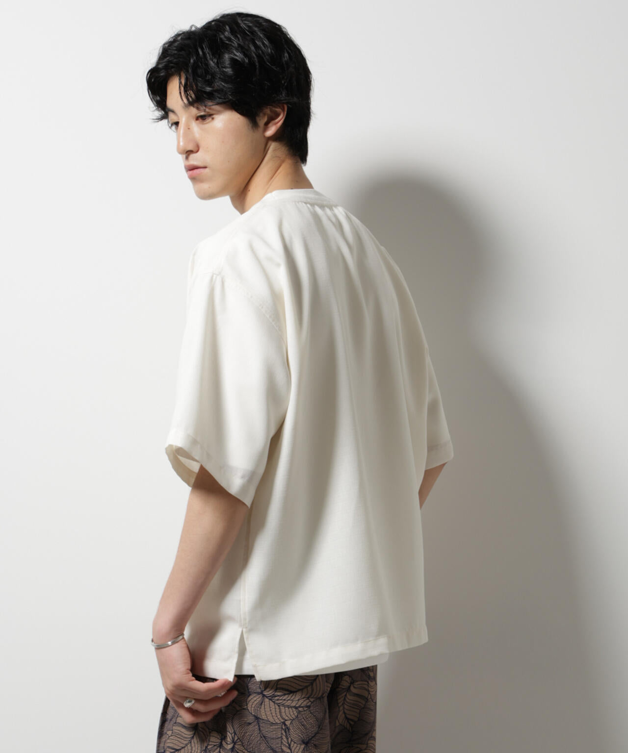 テックリネン布帛Tシャツ 半袖