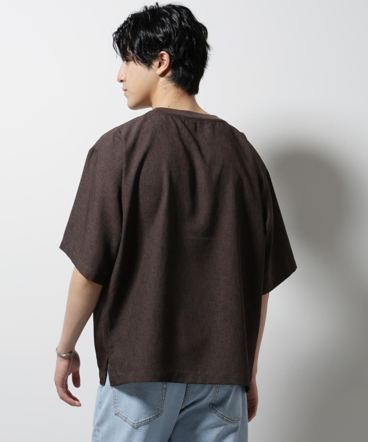 テックリネン布帛Tシャツ 半袖