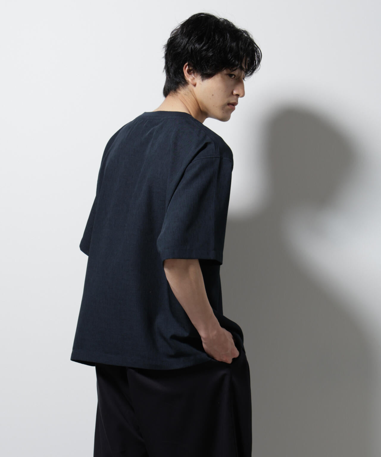 テックリネン布帛Tシャツ 半袖