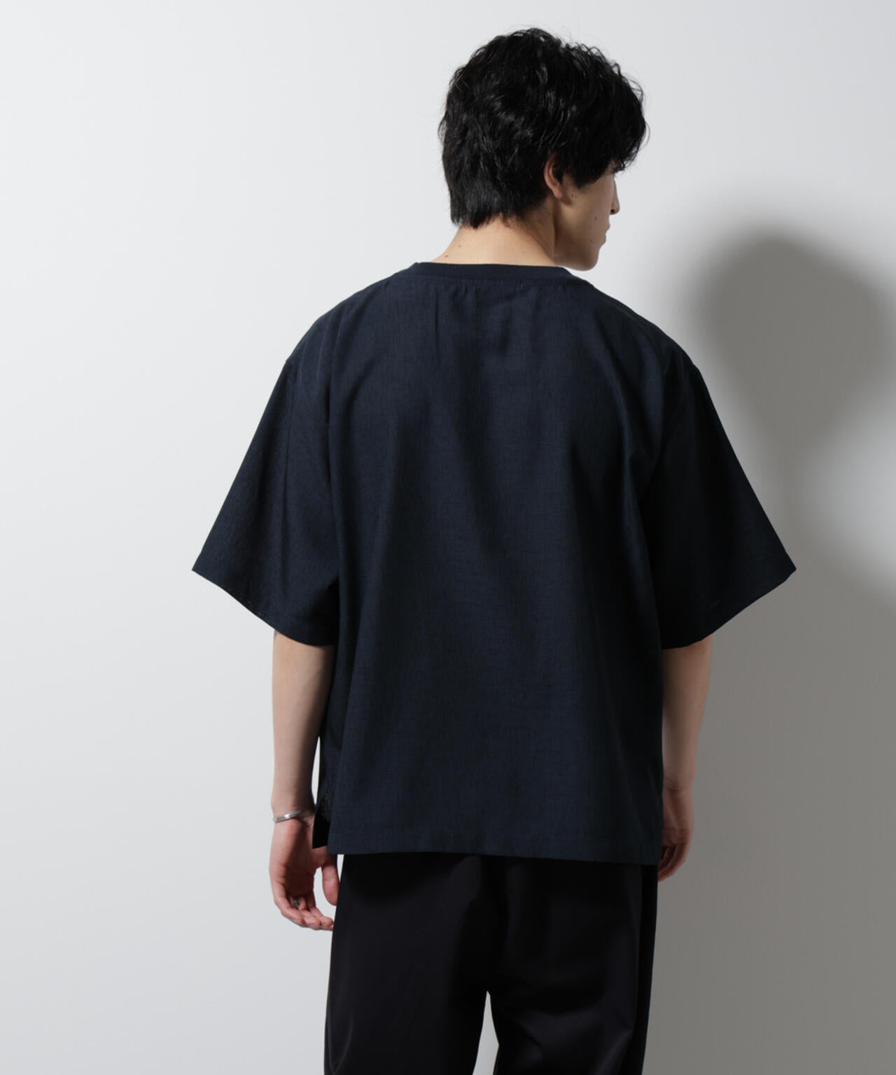 テックリネン布帛Tシャツ 半袖