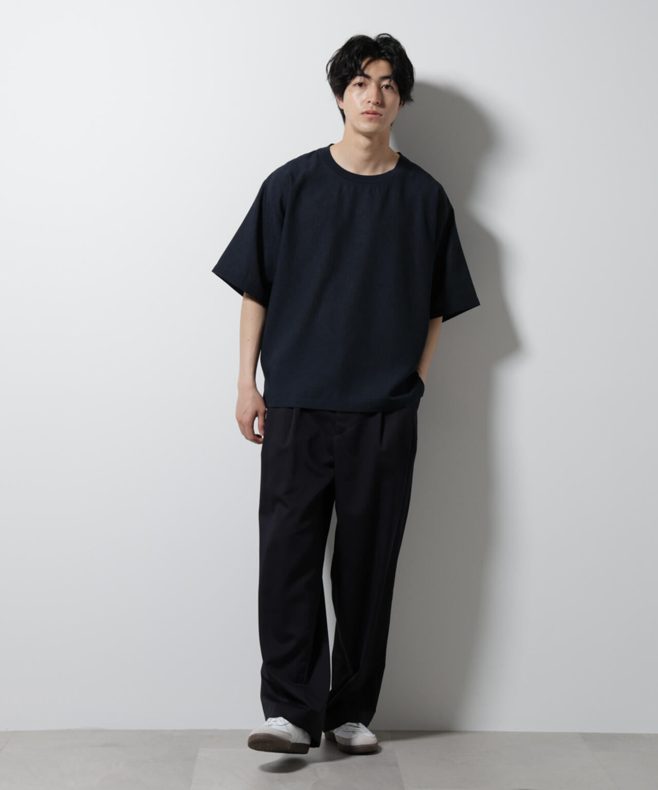 テックリネン布帛Tシャツ 半袖