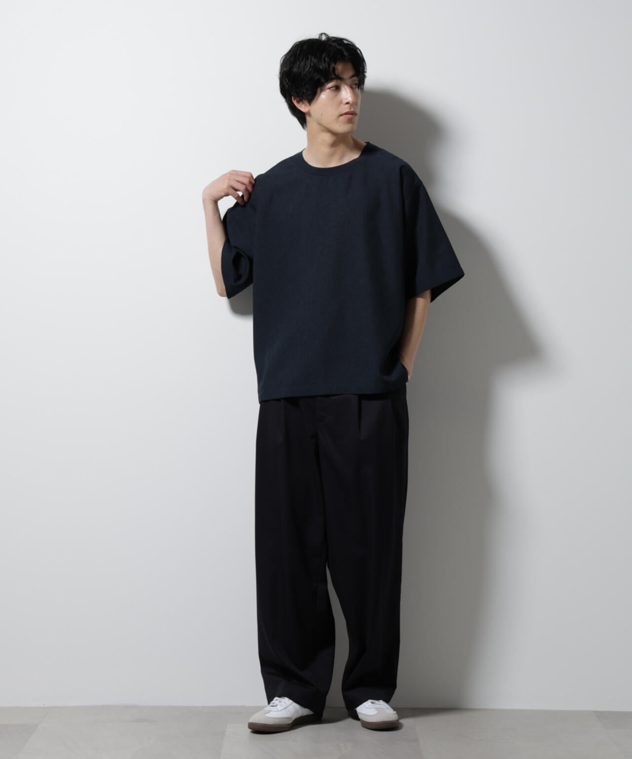 テックリネン布帛Tシャツ 半袖
