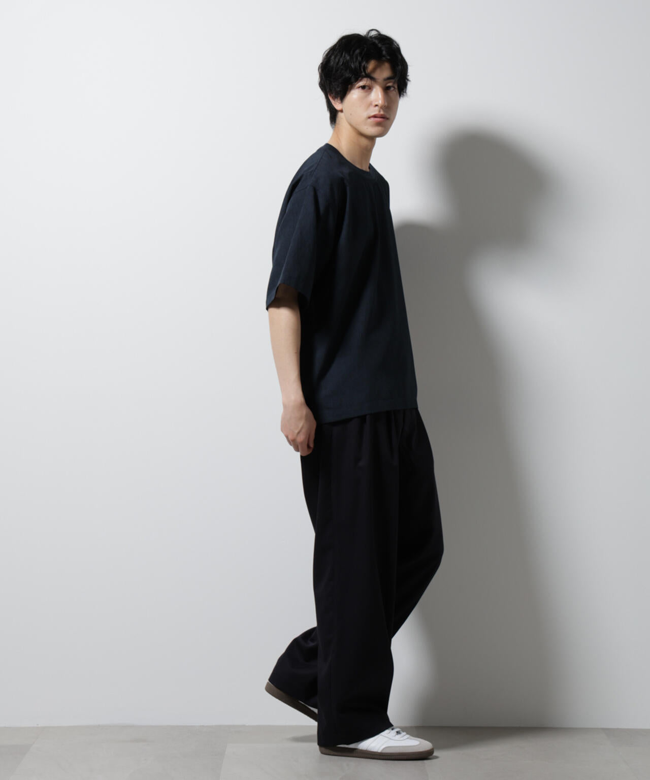 テックリネン布帛Tシャツ 半袖