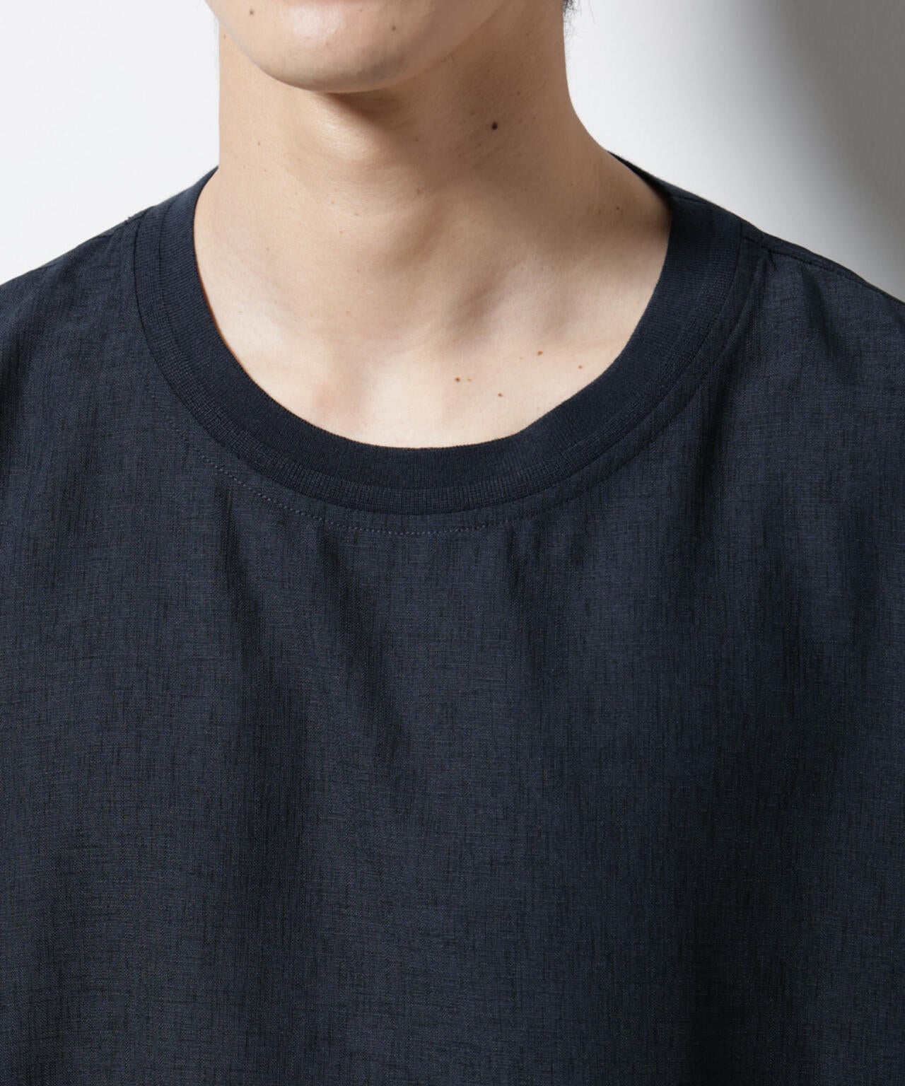 テックリネン布帛Tシャツ 半袖