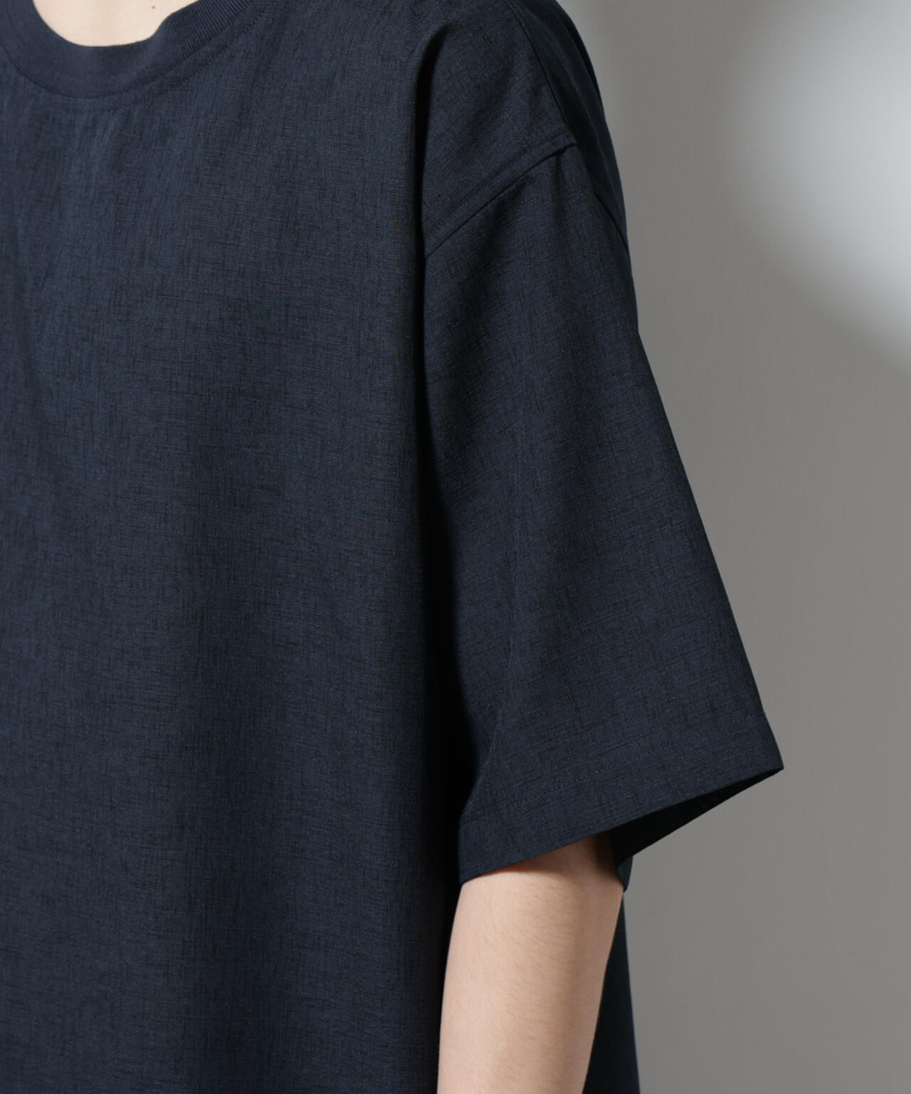 テックリネン布帛Tシャツ 半袖