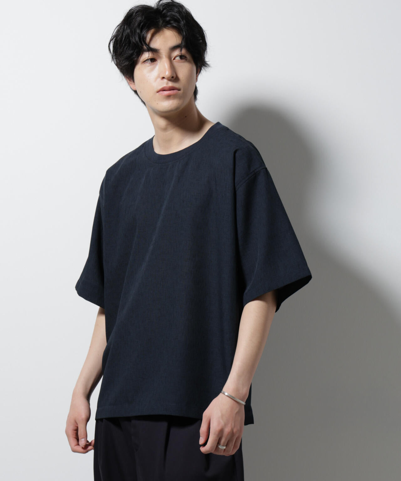 テックリネン布帛Tシャツ 半袖