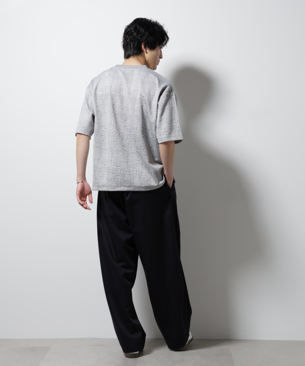 パターンジャガードワイドTシャツ