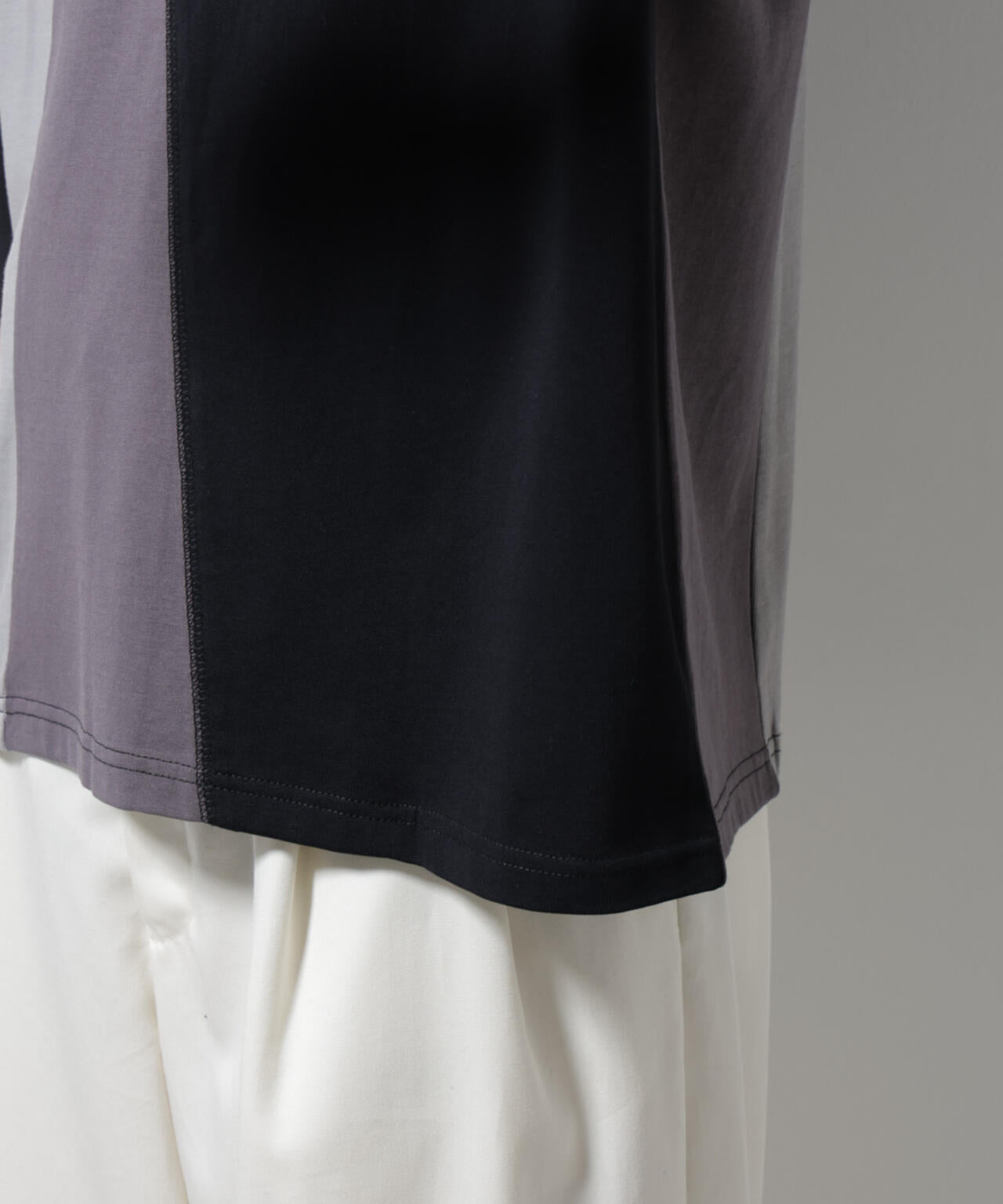 デザイン切替クルーネックTシャツ 半袖
