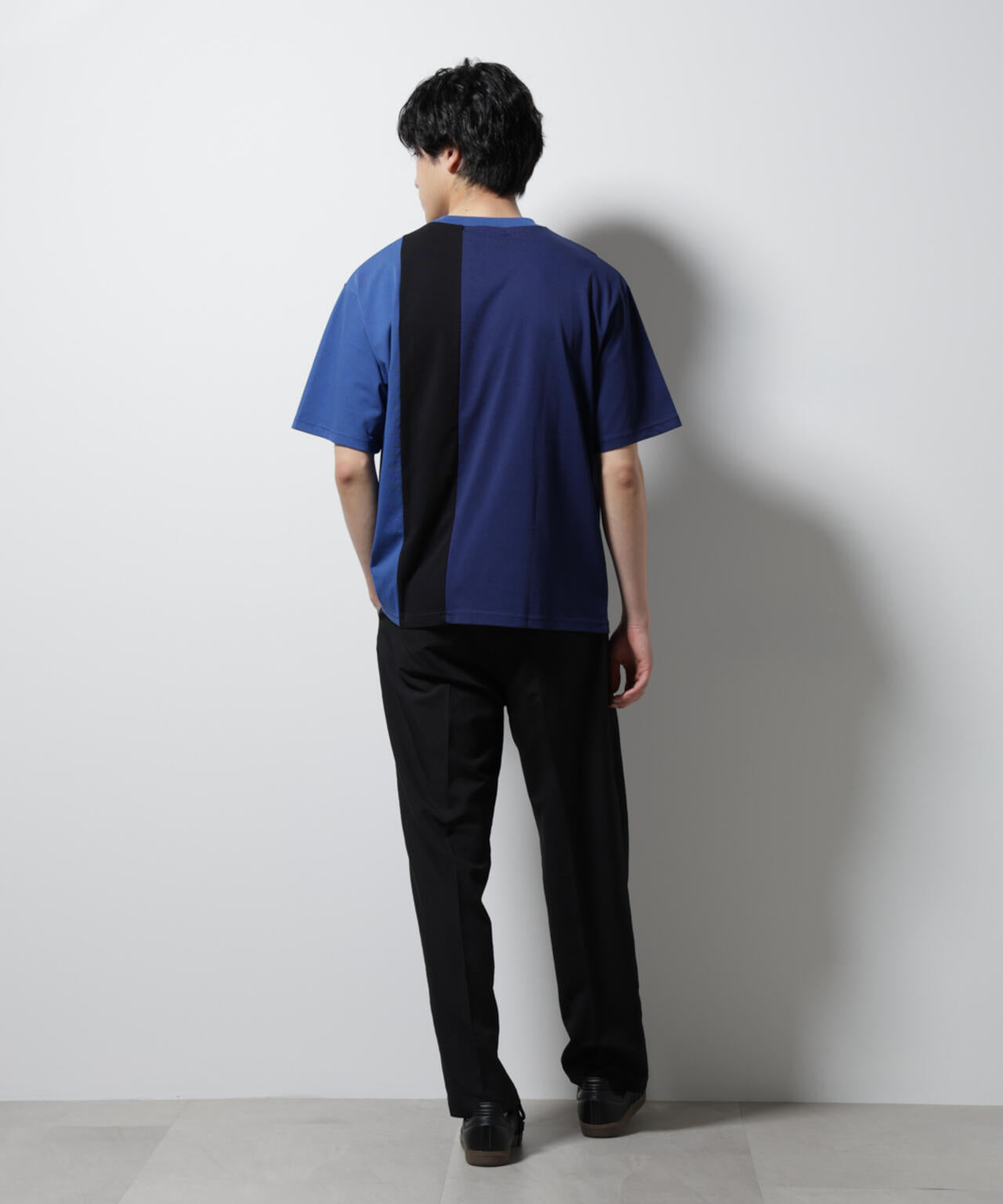 デザイン切替クルーネックTシャツ 半袖