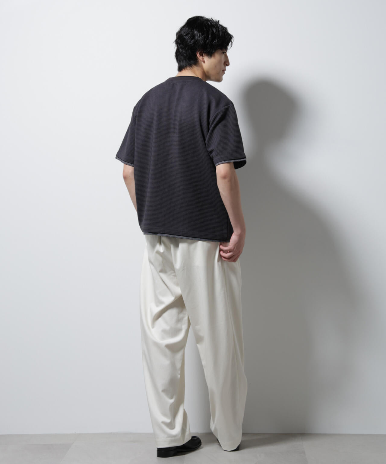 ガーターフェイクレイヤードTシャツ 半袖