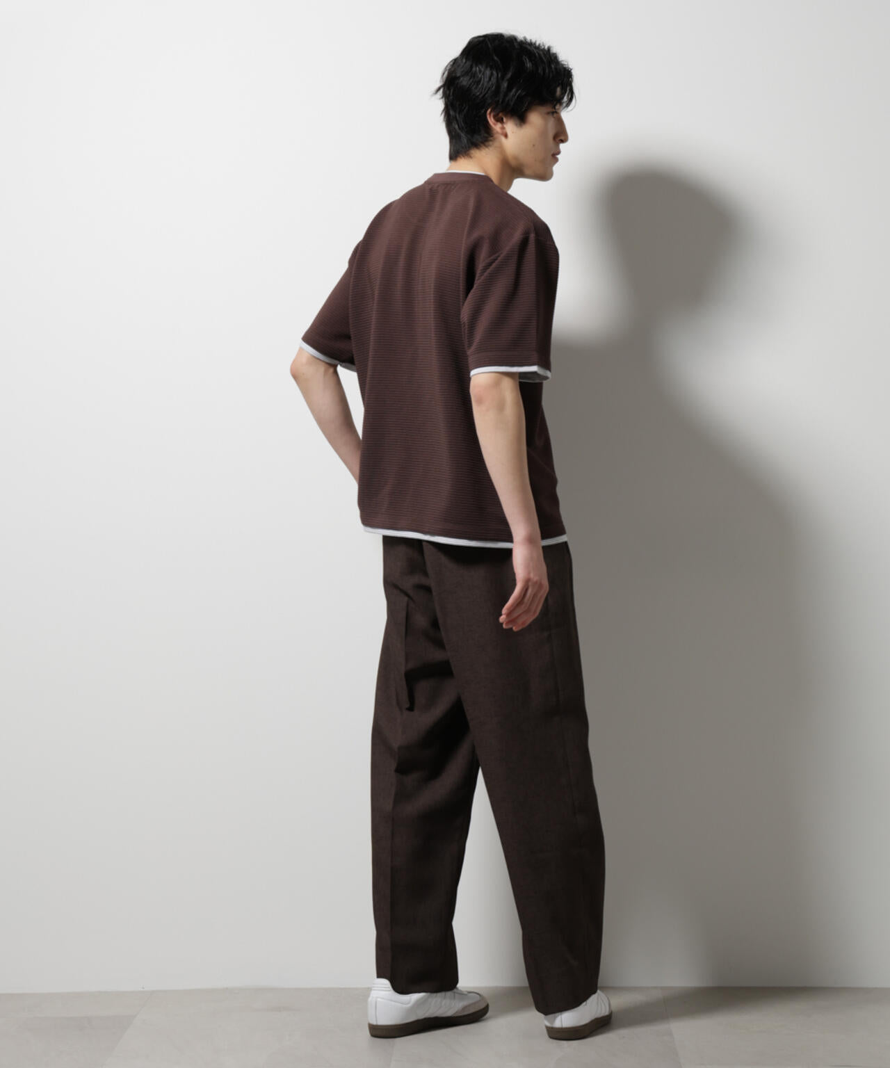 ガーターフェイクレイヤードTシャツ 半袖