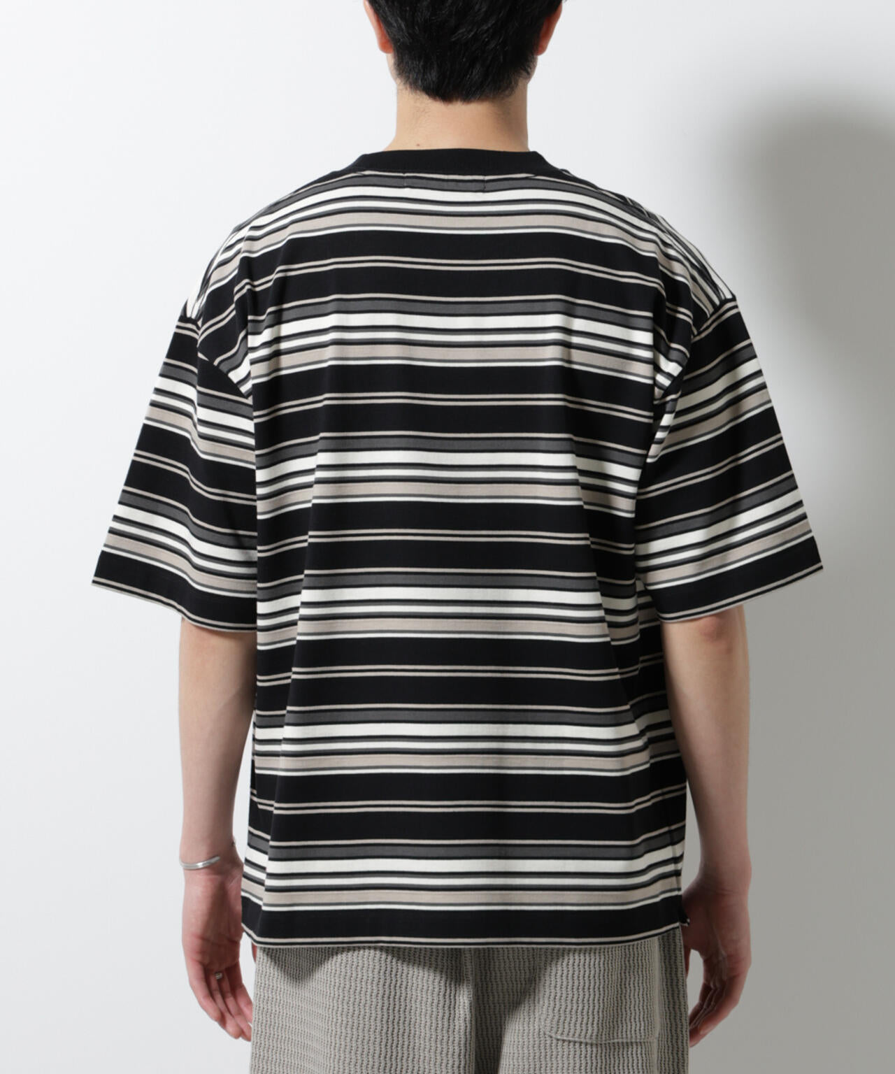 マルチボーダーリラックスＴシャツ 半袖