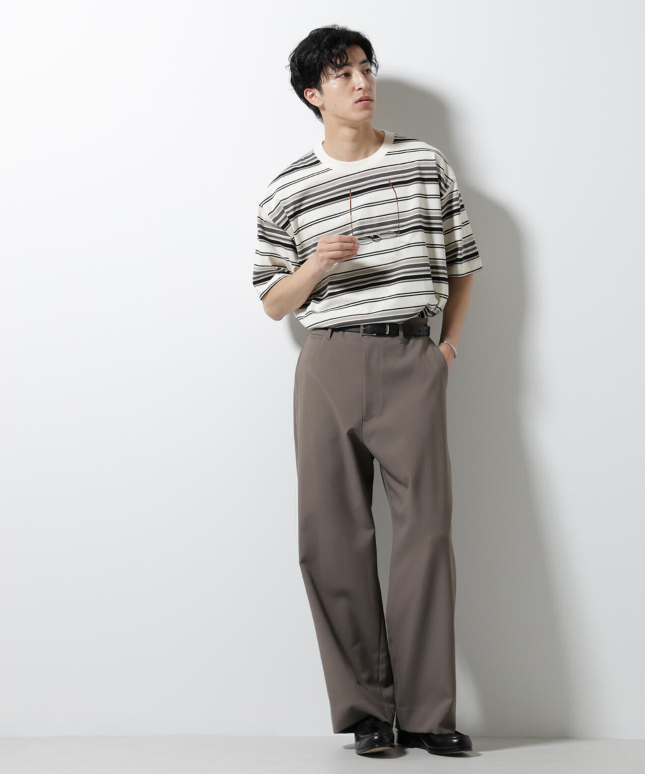 マルチボーダーリラックスＴシャツ 半袖