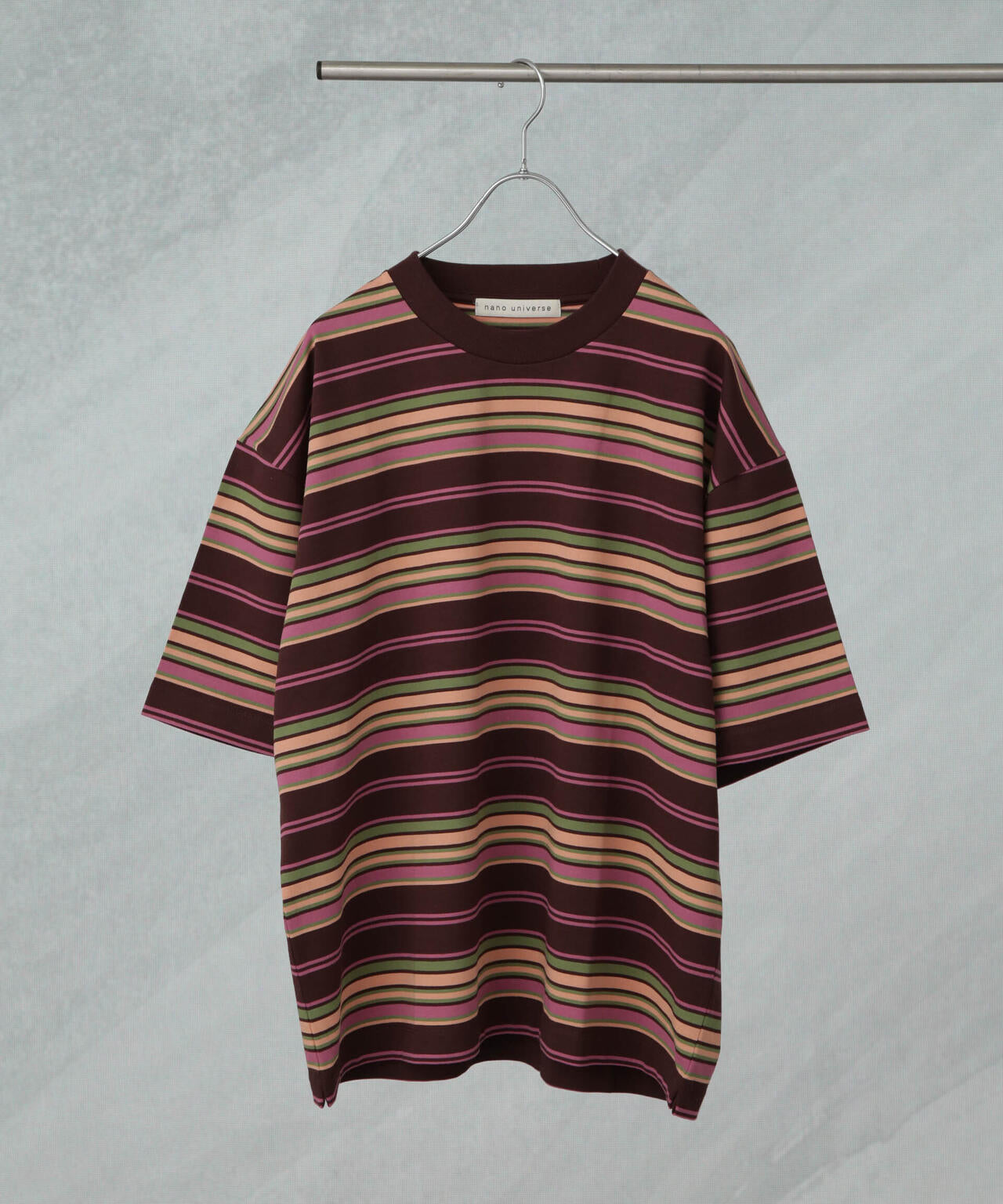 マルチボーダーリラックスＴシャツ 半袖