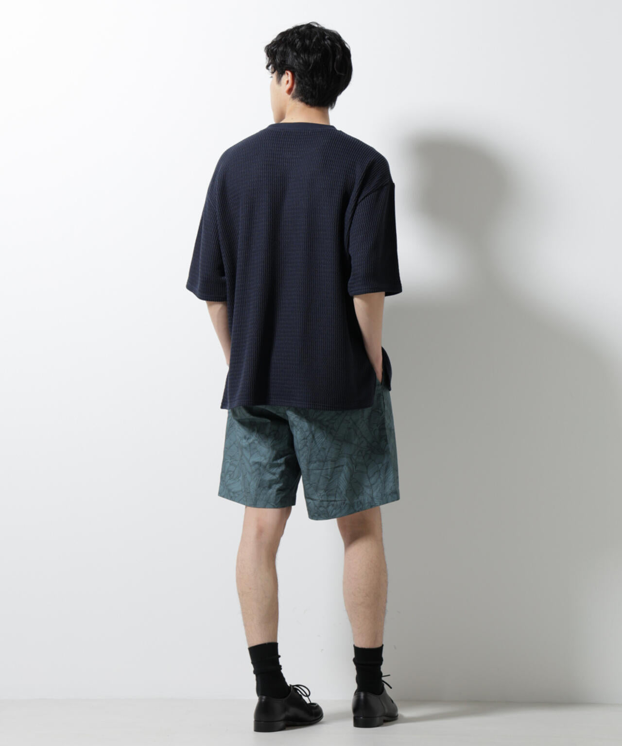 ジャガードニットソーTシャツ 半袖(セットアップ可)