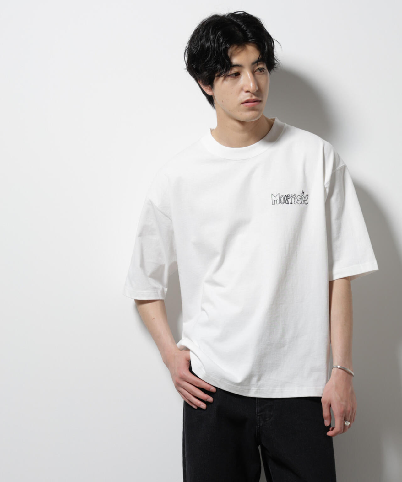 「MOFFISIE」オリジナル刺繍プリント Tシャツ 半袖