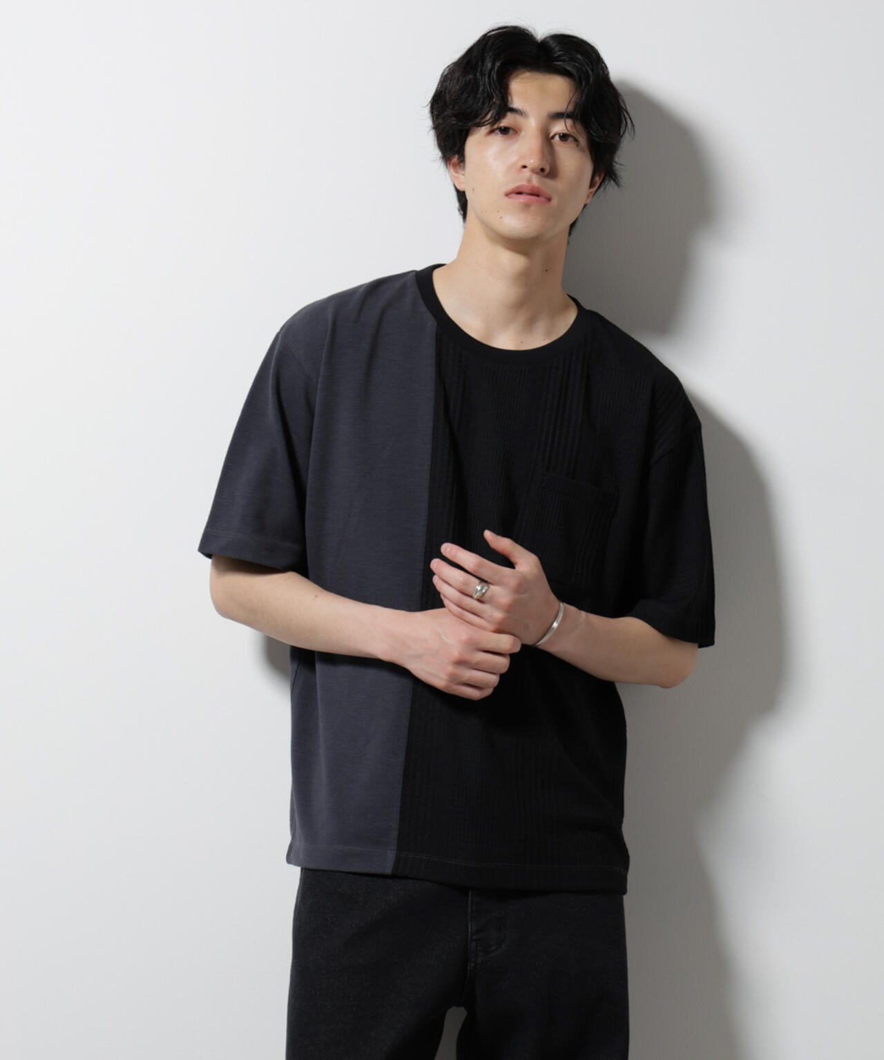 リンクスカノコ コンビTシャツ 半袖